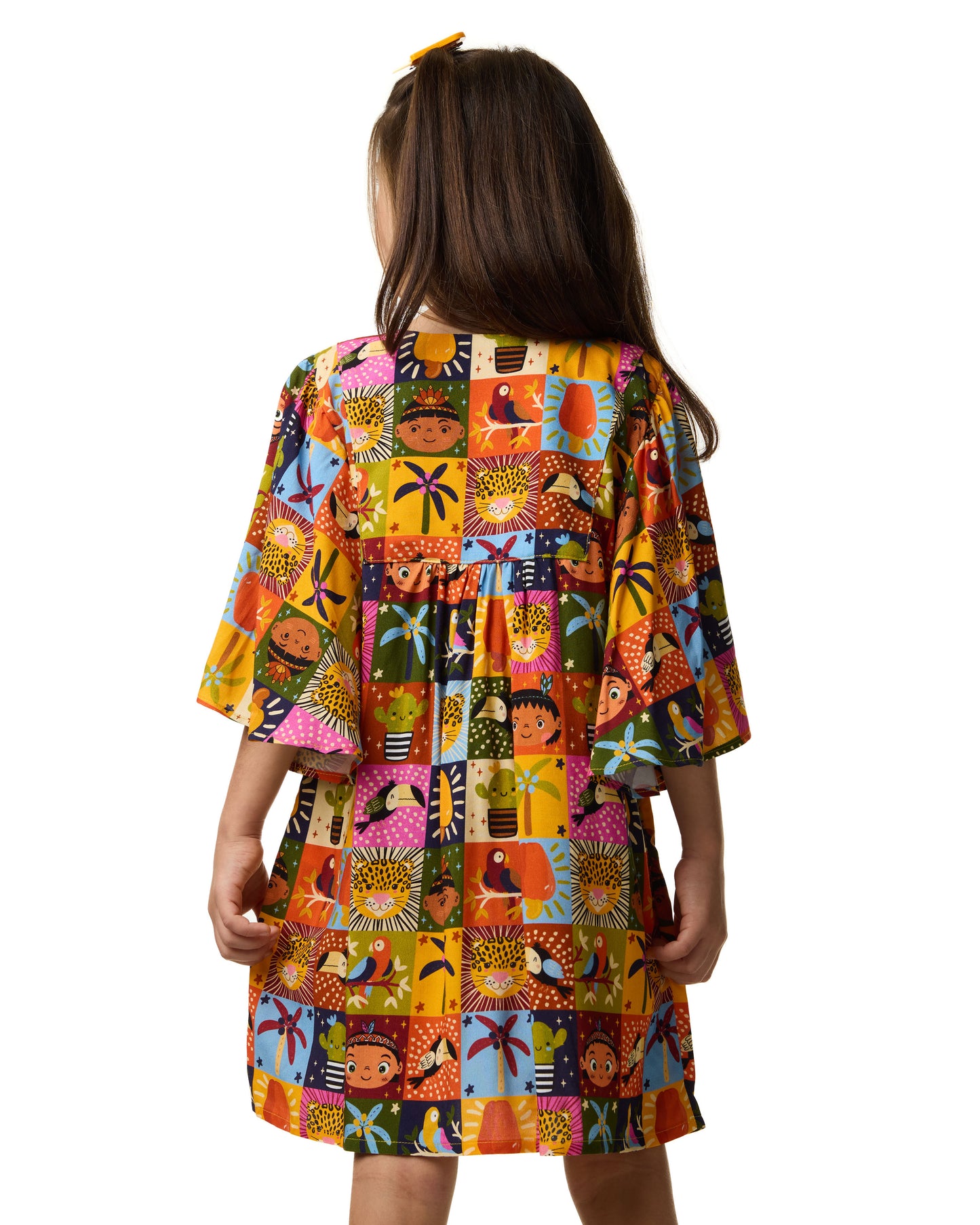 Tropicalia Dress With Crochet