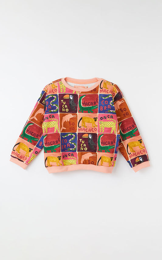 CASACO MOLETOM ANIMALIA