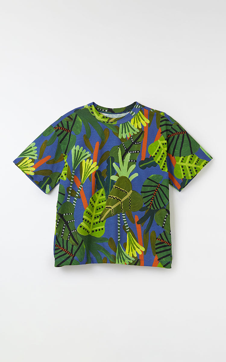 CAMISETA MALHA FOLHARIA